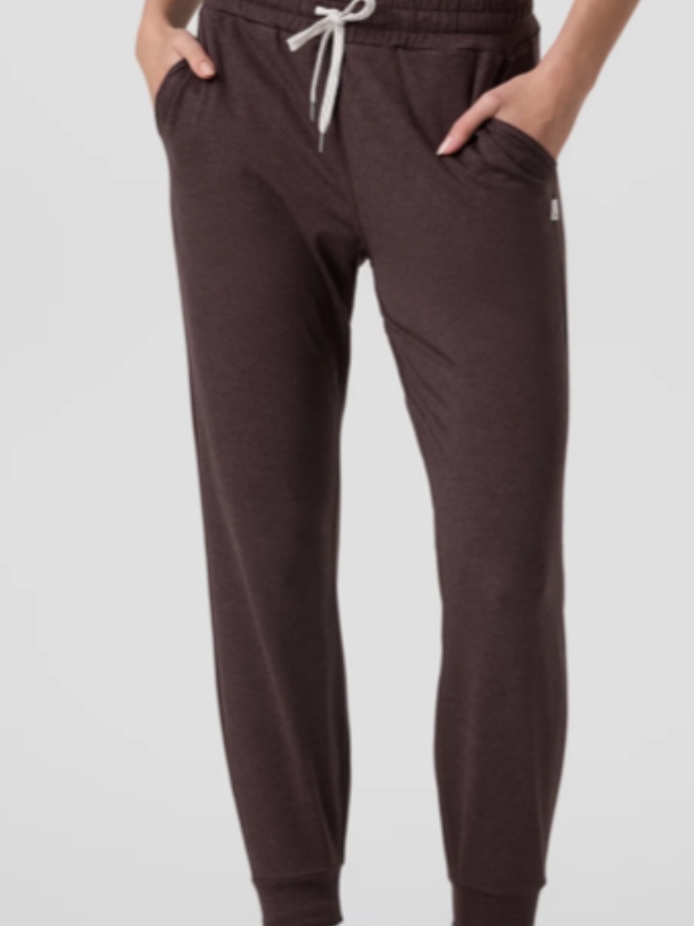 Vuori Women's Java Heather Brown Performance Joggers Size M